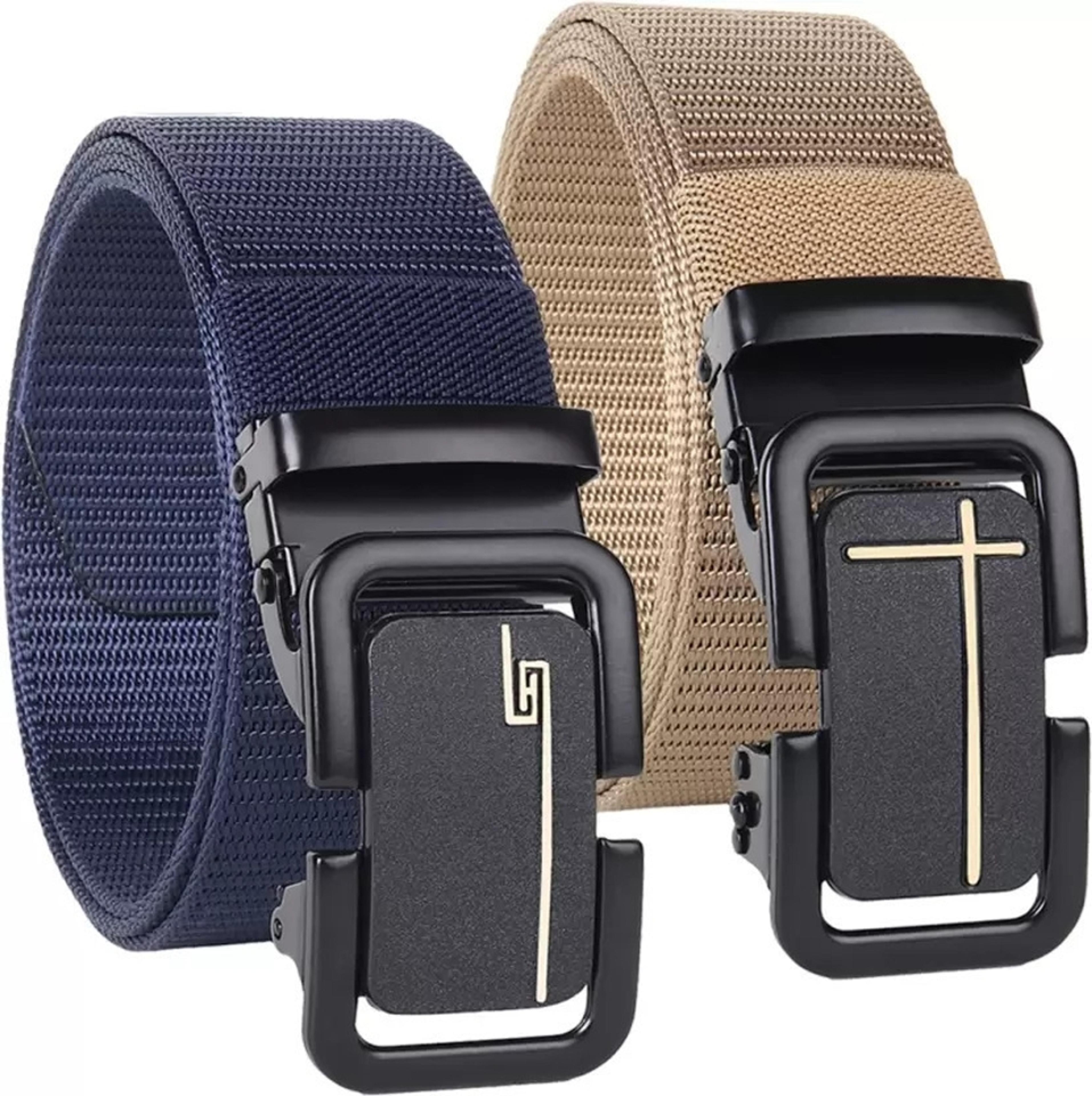 Nexbelt Men Blue, Beige Nylon, Canvas Belt - 87% off at DetectaDeal