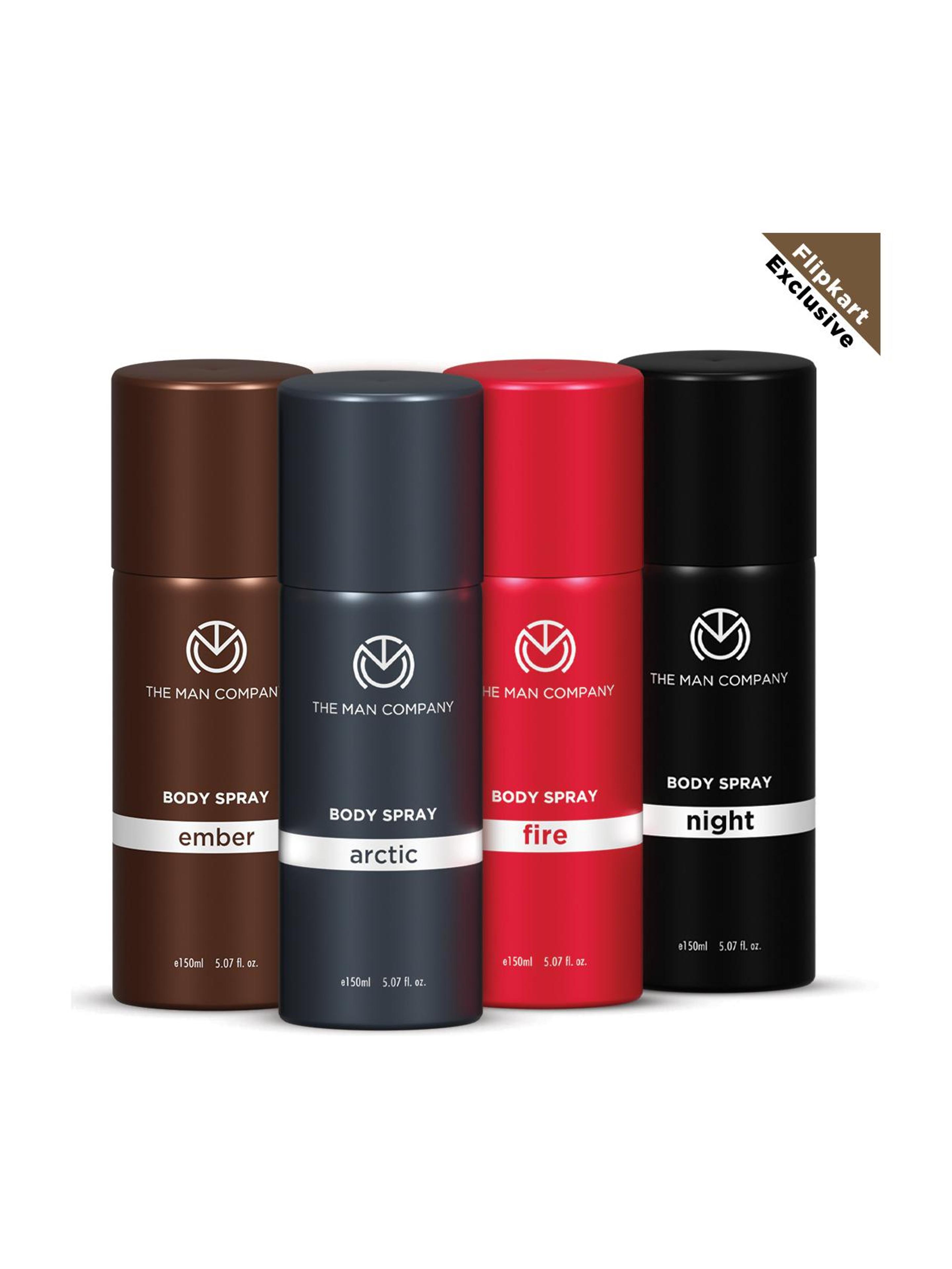 THE MAN COMPANY The Power Quad Deodorant Set - Arctic, Night, Fire and Ember Body Sprays Deodorant Spray - For Men - 80% off at DetectaDeal