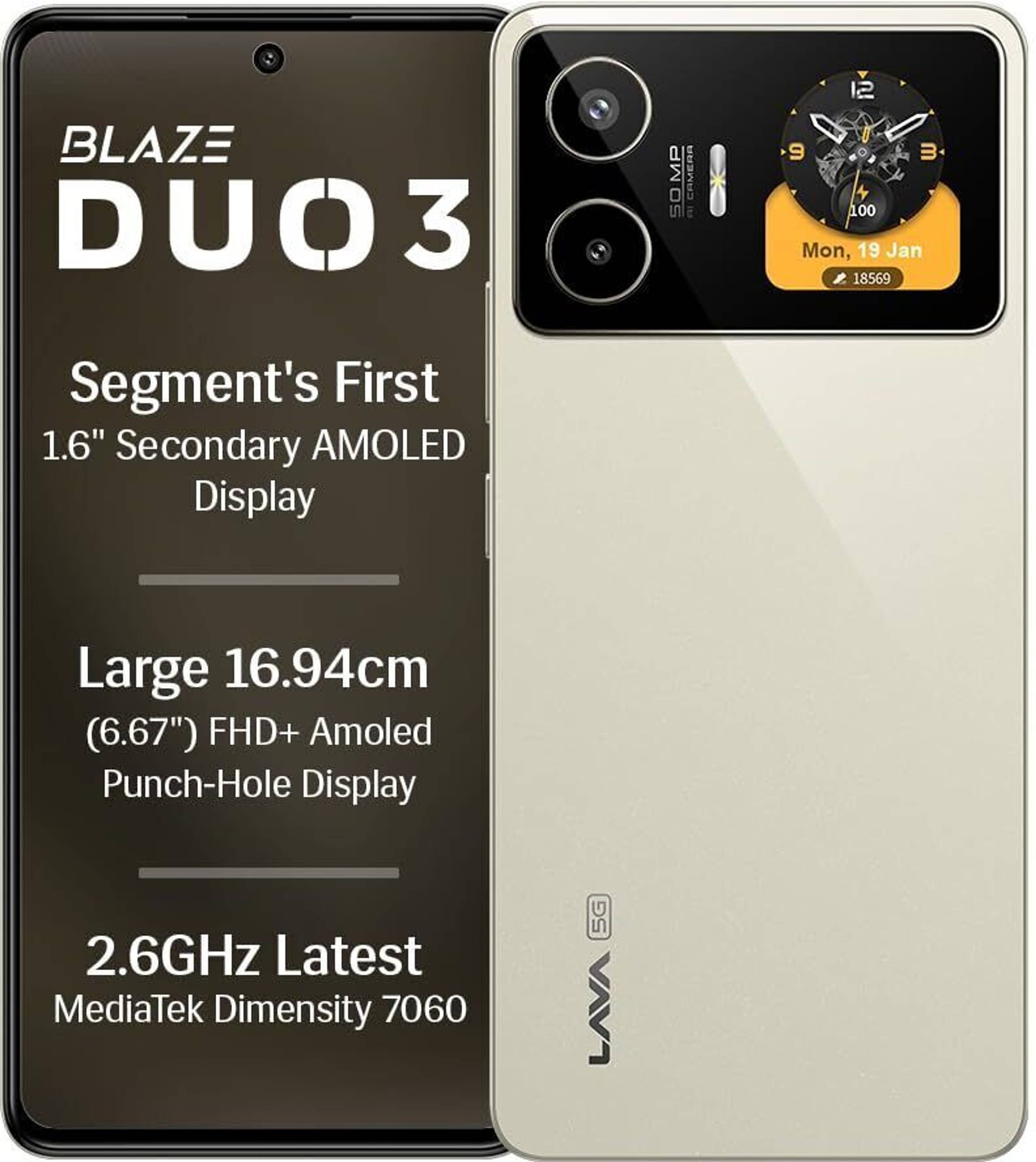 LAVA Blaze Duo 3, front