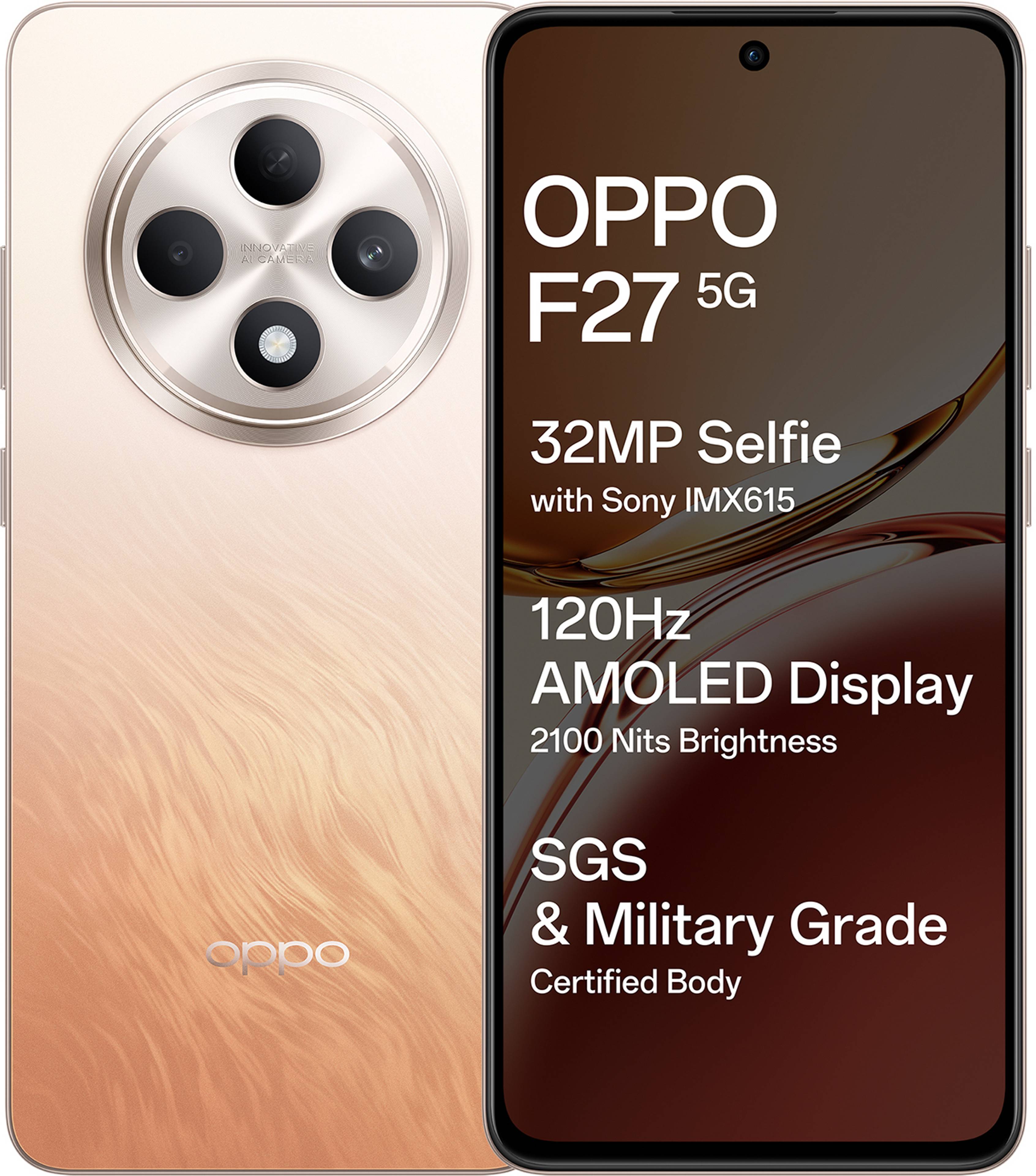 OPPO F27 5G, front