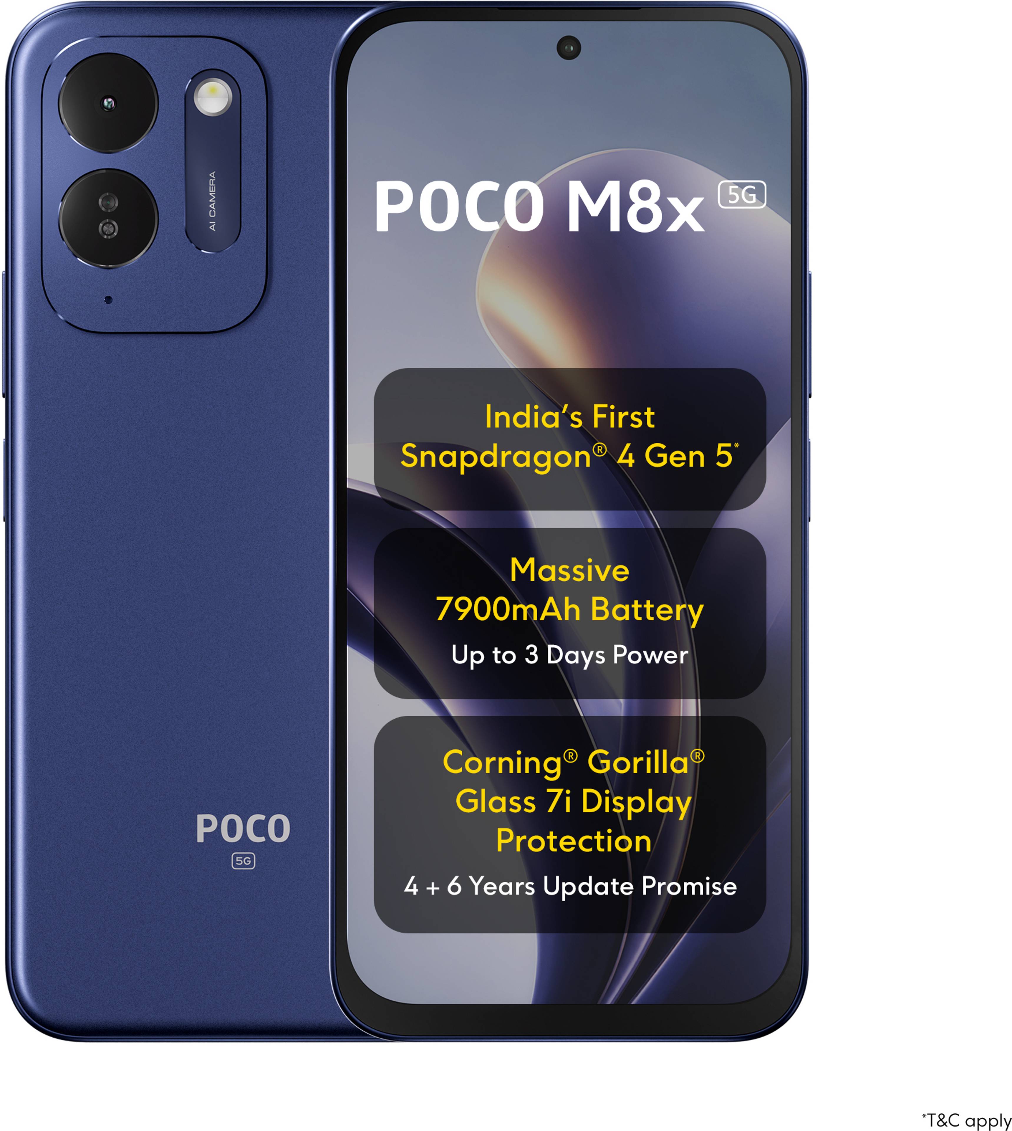 POCO M8x 5G, front