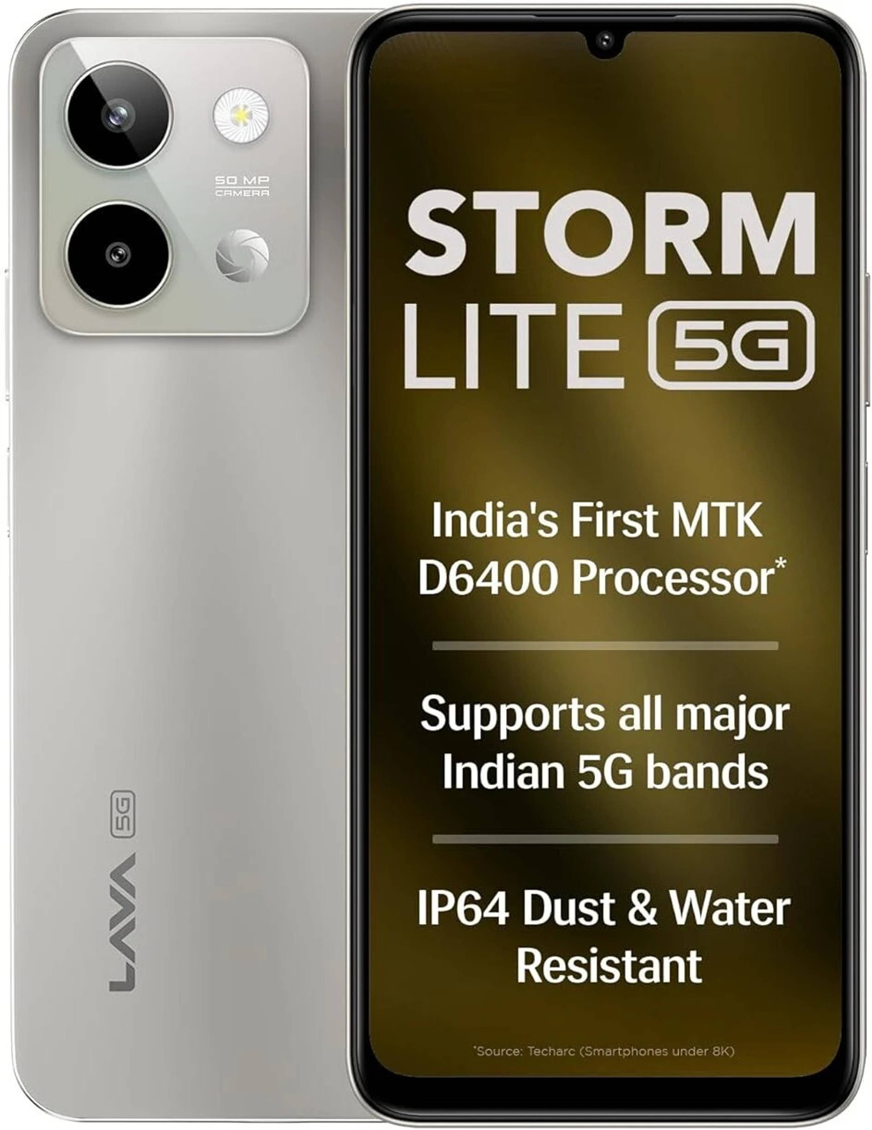 Lava Storm Lite 5G, front