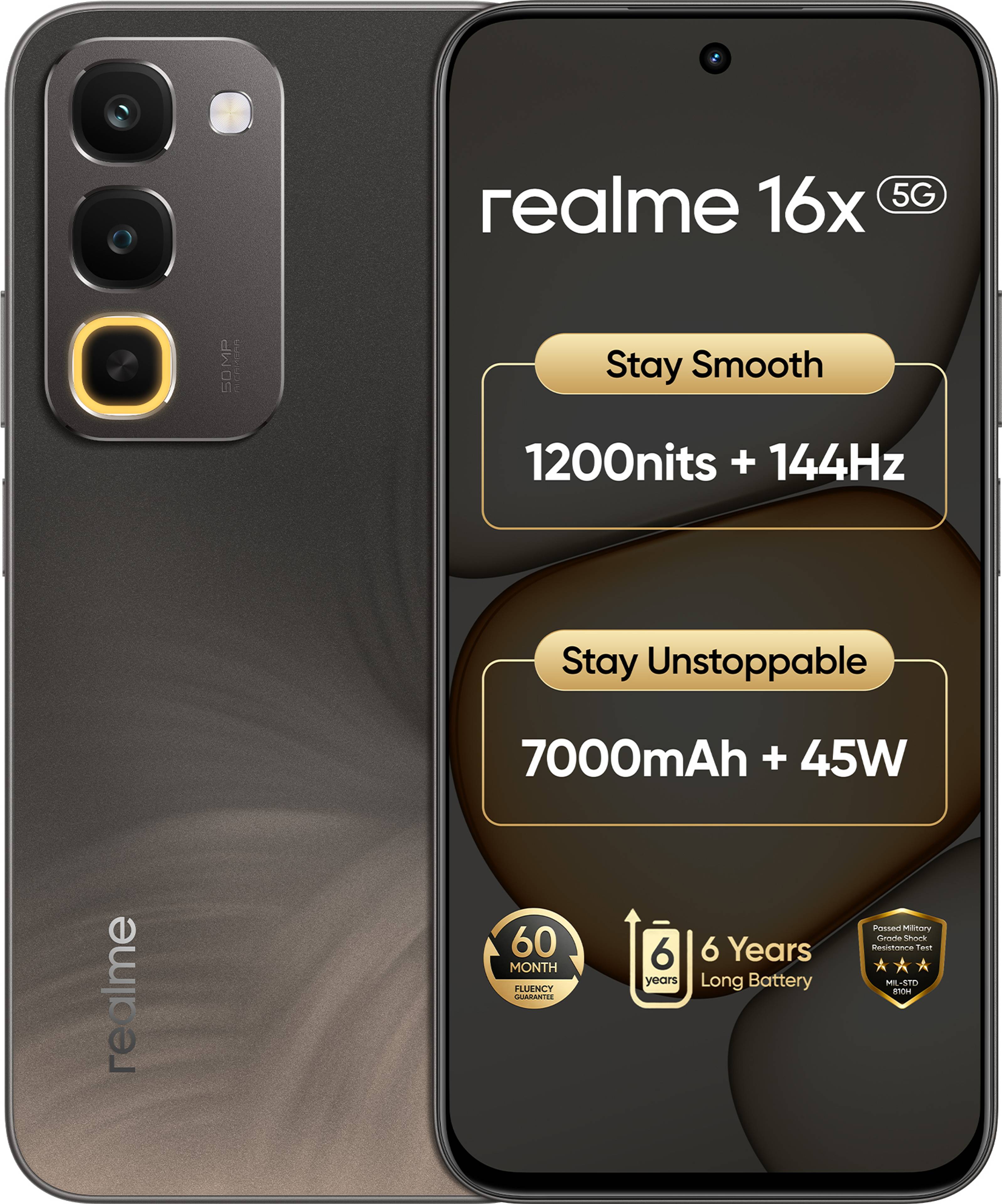realme 16x 5G, front