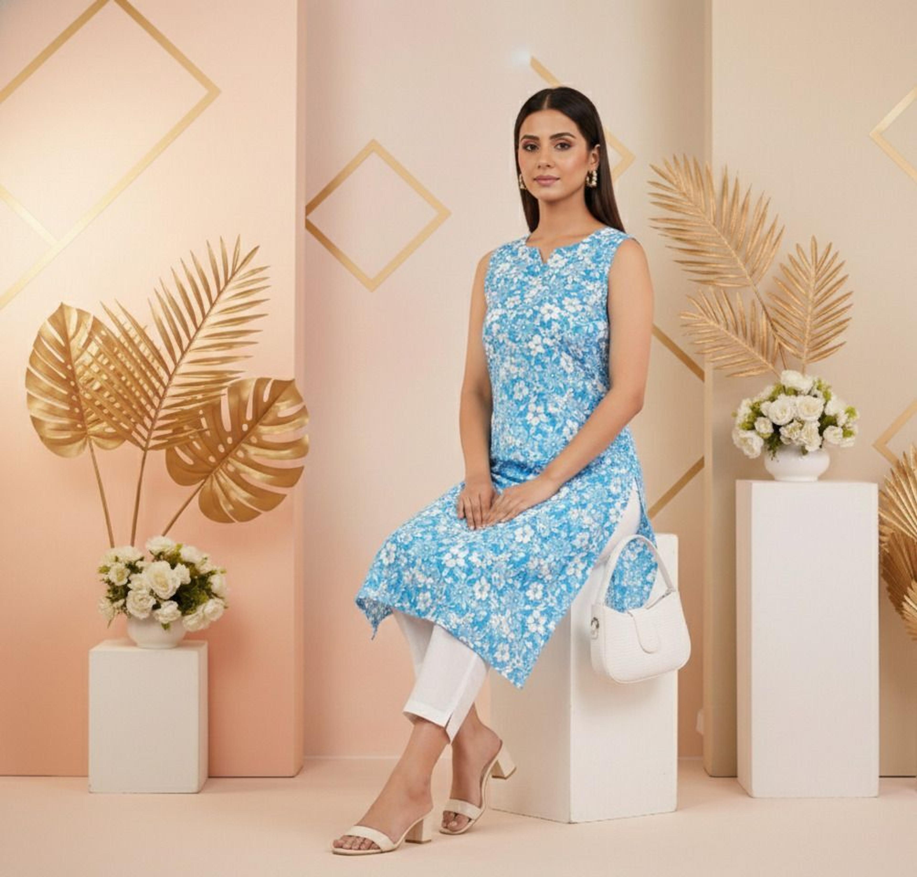 Rhyslabis Women Kurta and Pant Set - 79% off at DetectaDeal