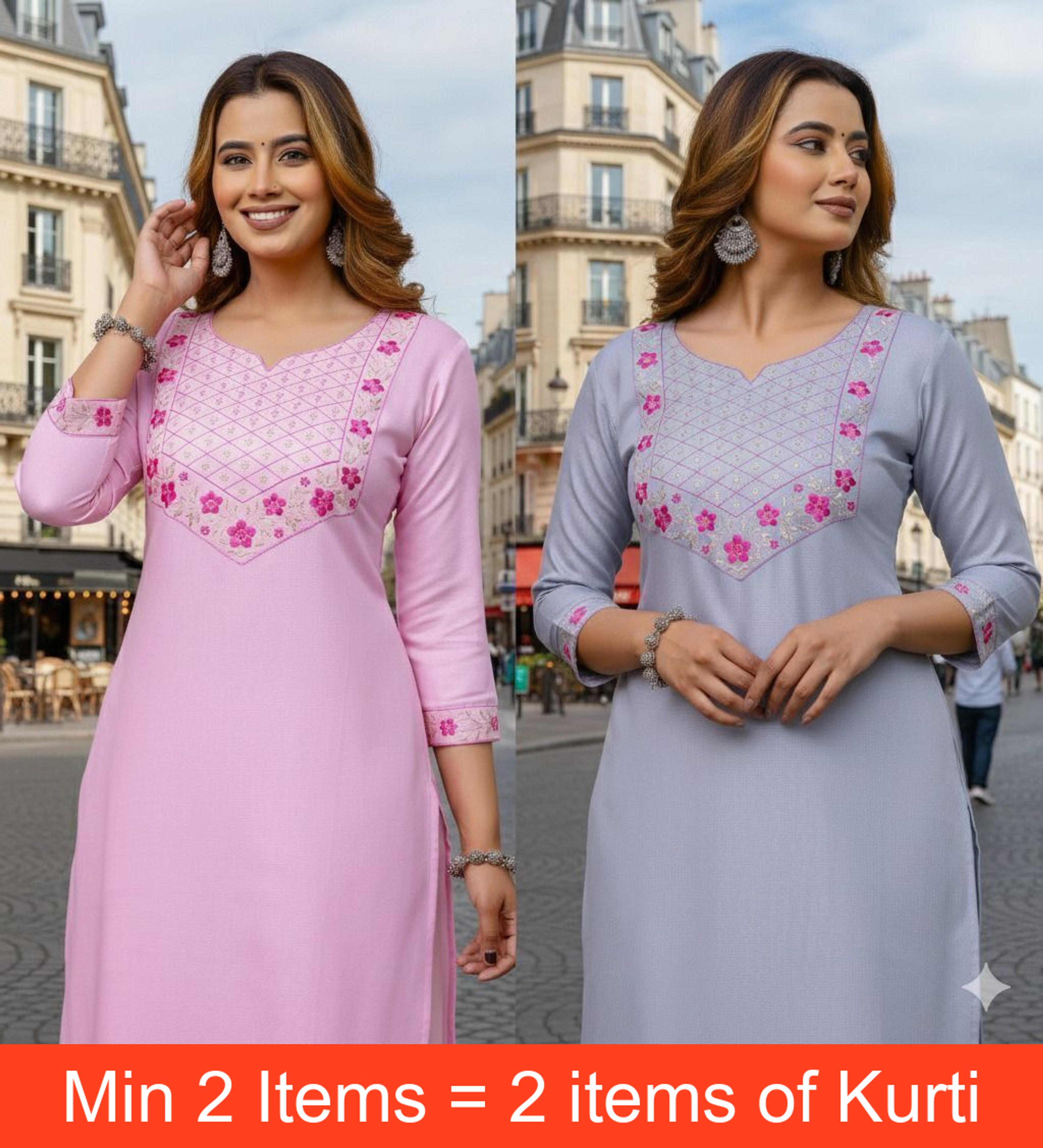 Auzanoor Collection Women Embroidered Kurta - 58% off at DetectaDeal