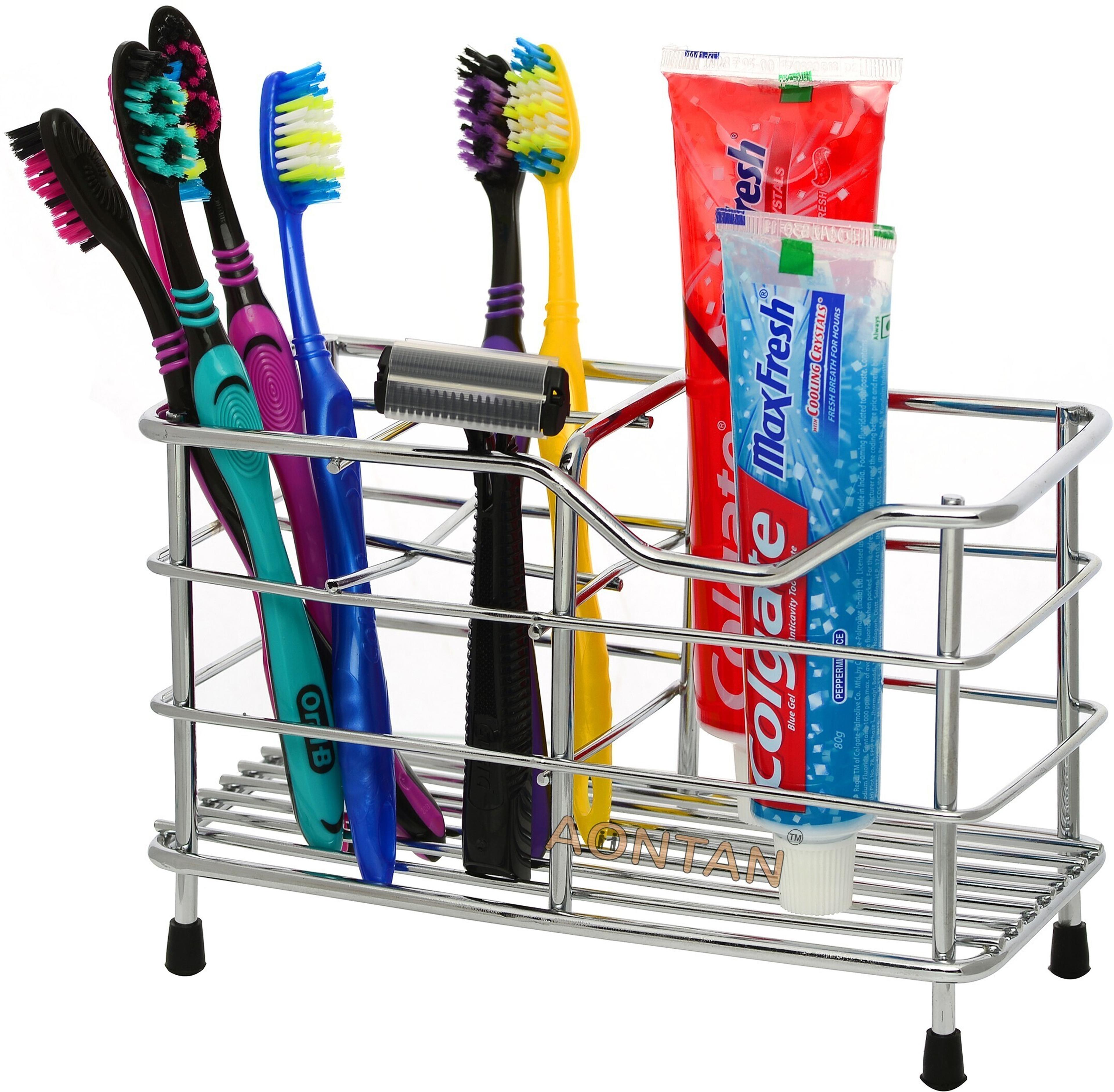 AONTAN ENTERPRISE Toothbrush holder brush holder tooth brush wall stand tooth brush wall Steel Toothbrush Holder - 61% off at DetectaDeal