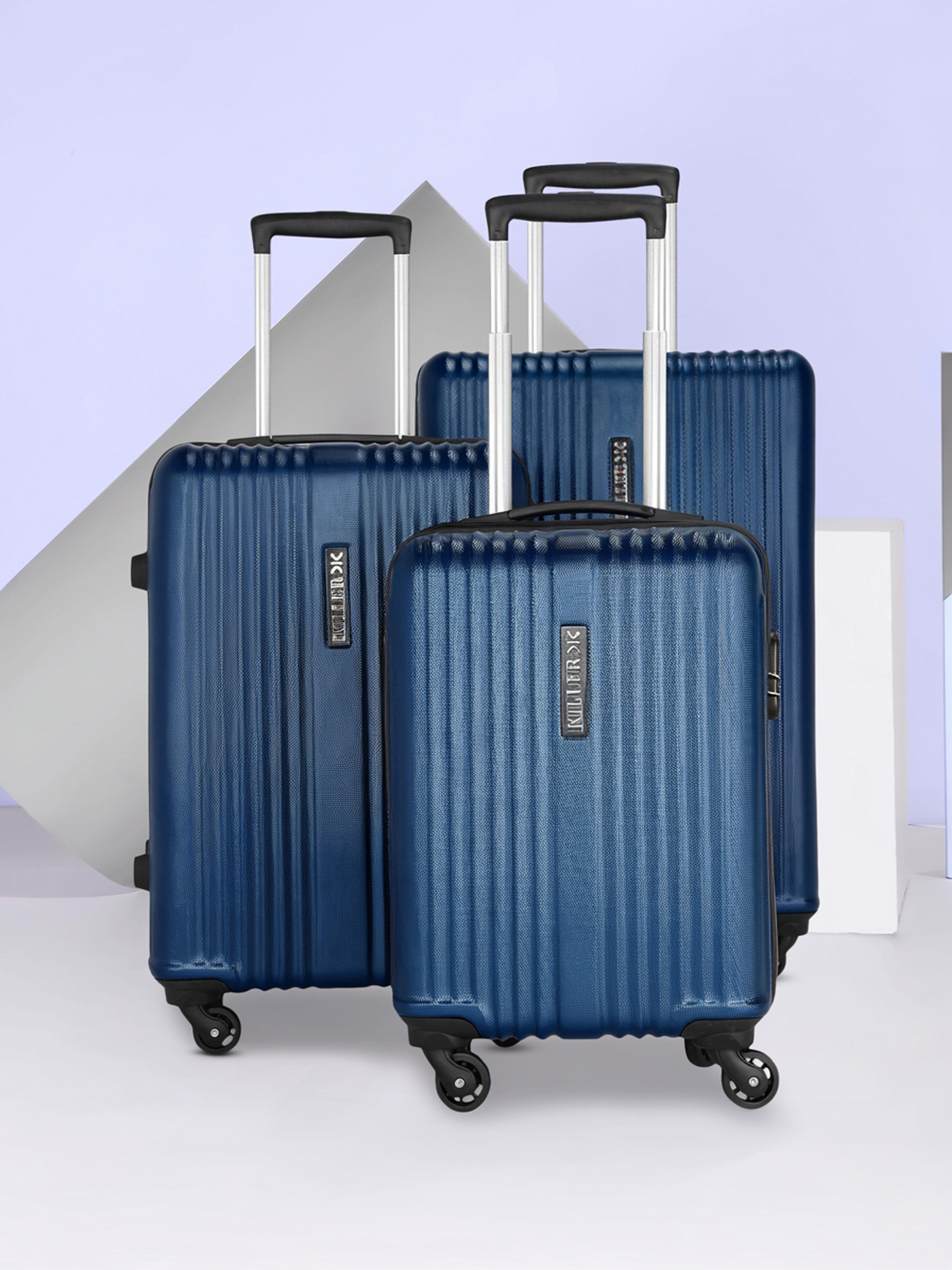 KILLER STRG- Dark Blue- Combo (28"+24"+20") Cabin & Check-in Set 4 Wheels - 28 inch - 83% off at DetectaDeal