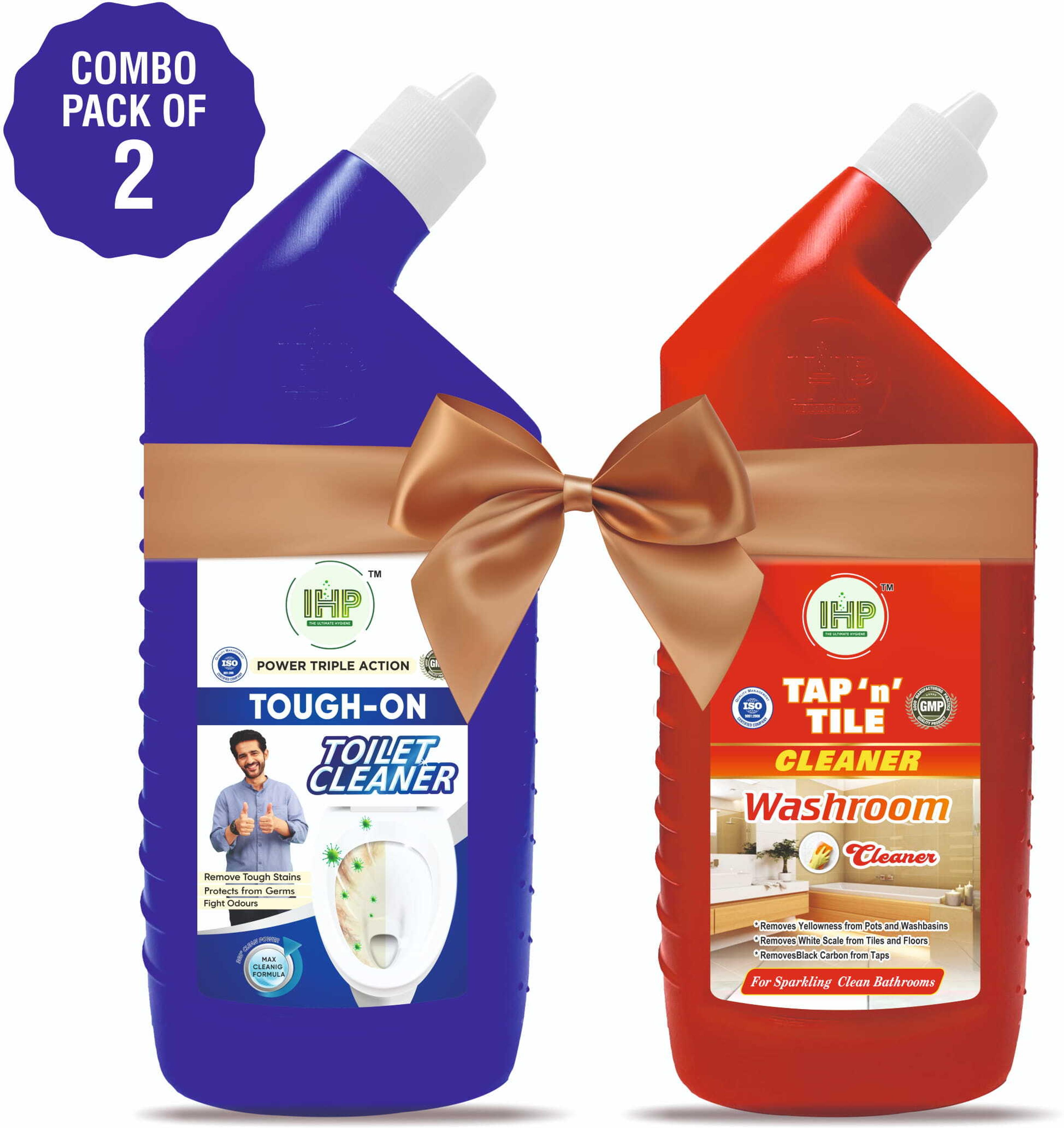 IHP Ishan_Toilet_Cleaner_Liquid Disinfectant Original Liquid 2L Lemon Liquid Toilet Cleaner - 60% off at DetectaDeal