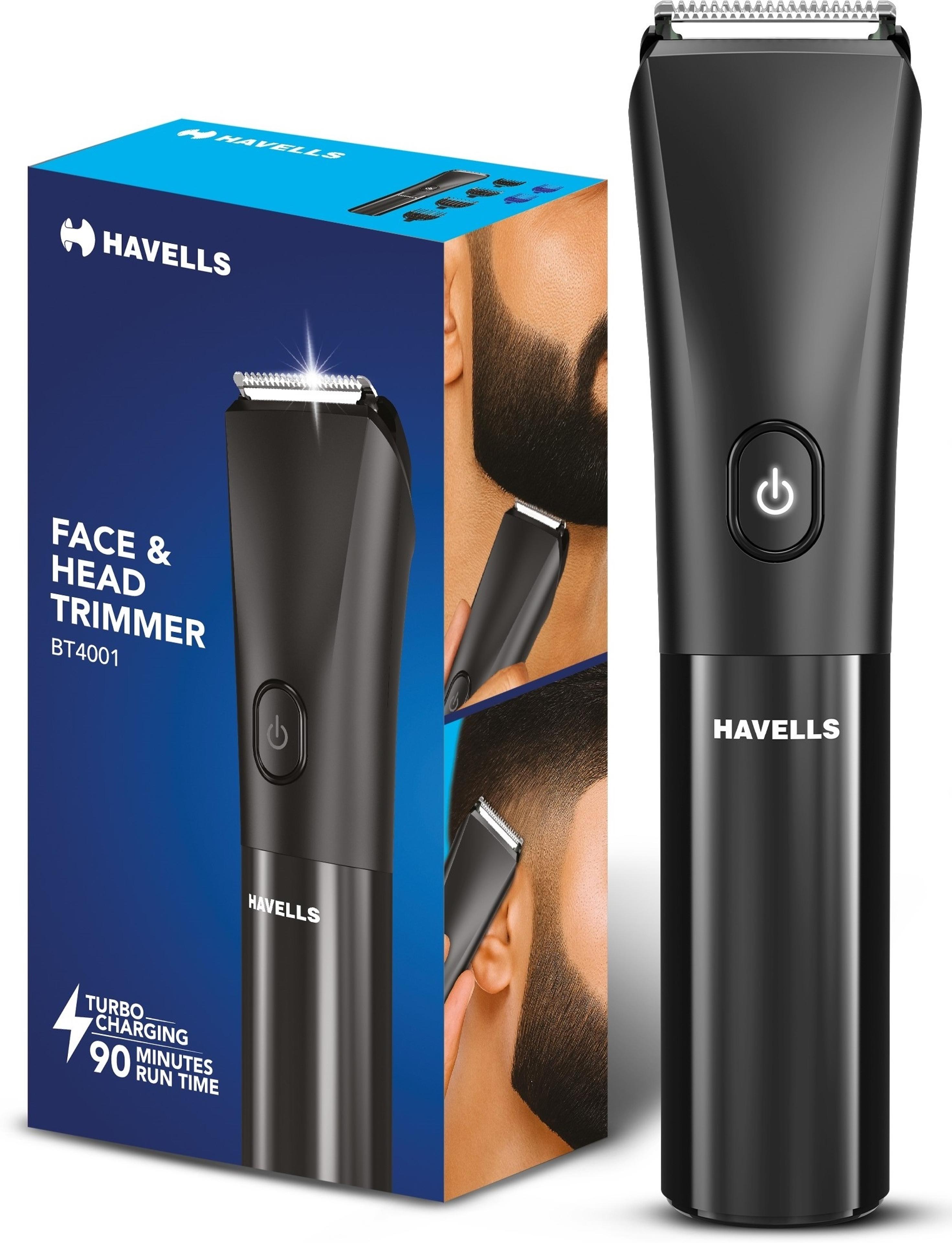 HAVELLS Beard & Hair Trimmer|2-in-1 Special Blade|TypeC Fast Charge|BT4001 Trimmer 90 min Runtime 7 Length Settings - 62% off at DetectaDeal