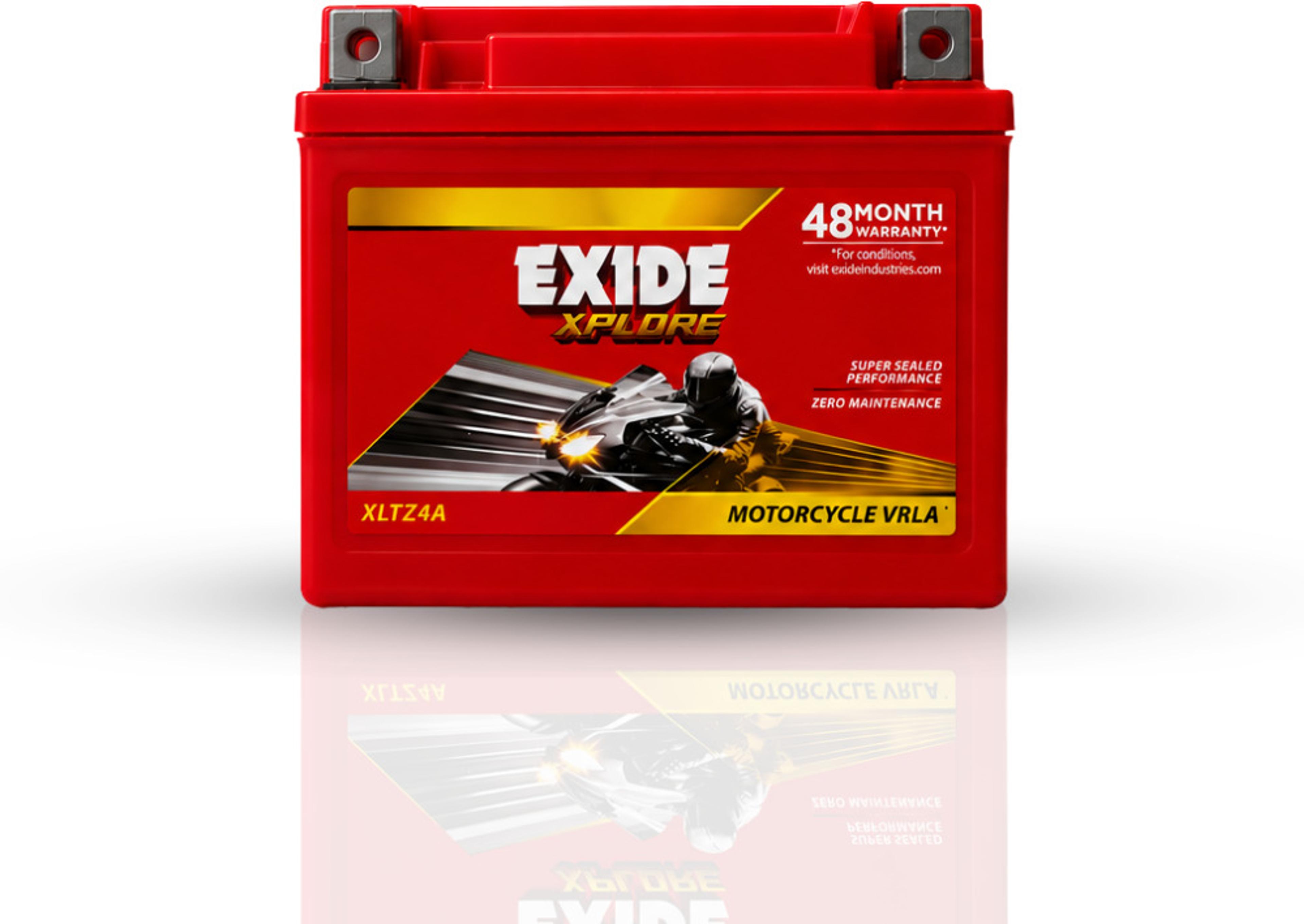 EXIDE 4LB Battery for two wheeler 4 Ah Battery for Bike - 29% off at DetectaDeal