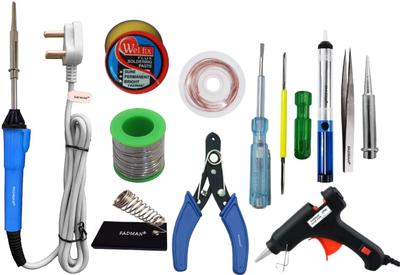FADMAN Basic Bundle Electric 25W Soldering Iron Kit - Set of 12 25 W Simple