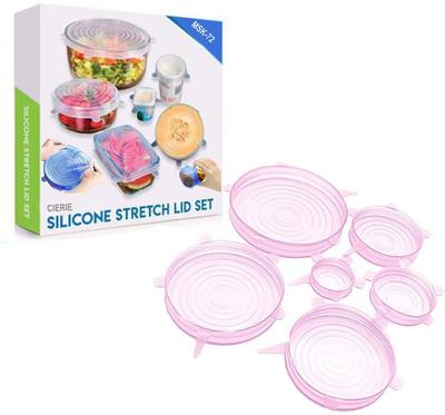 Cierie Coolest Kitchen Gadget 2.6 inch, 3.8 inch, 4.5 inch, 5.7 inch, 6.8 inch, 8.3 inch Lid Set, Pack of 6