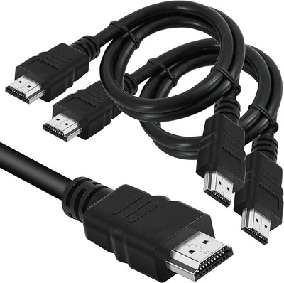 IKIS  TV-out Cable 1.5m - High Speed HDMI Cable Male to Male Cable for LED/LCD TV, PC Monitor, Setup Box - 1.5m HDMI Male to Male Cable for 3D PS3, Xbox 360, Blueray, HDTV, Plasma TV, LED and LCD (Black) pack of 2 - IKIS : Flipkart.com