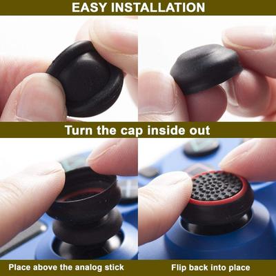 Tech Aura Silicone Key Protector Thumb Grips Controller (4 pcs ) Gaming Accessory Kit