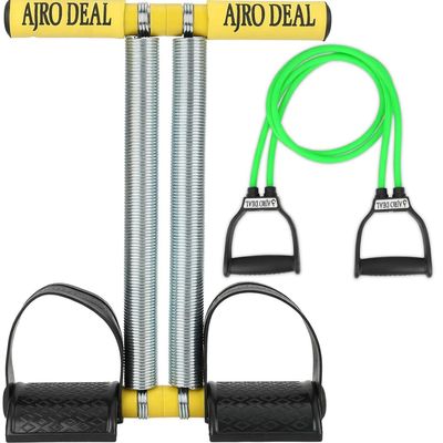 AJRO DEAL Double Spring Tummy Trimmer with Resistance Tube