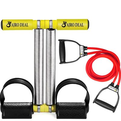 AJRO DEAL Double Spring Tummy Trimmer and Resistance Band