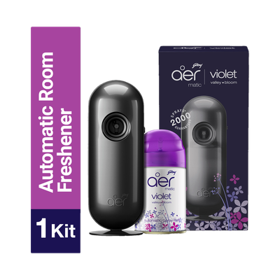 Godrej Aer Matic Room Freshener - Violet Valley Bloom Automatic Spray Matic Combi