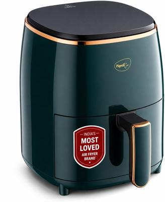 Pigeon Healthifry Digital with 360 High Speed Air Circulation Technology 1200 W with Non-Stick Basket - Green Air Fryer