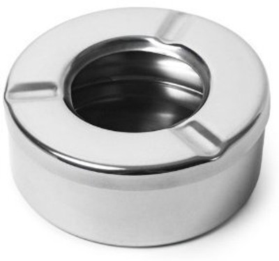 CREW4 Stainless Steel Ashtray Silver Stainless Steel Ashtray (Pac... more
