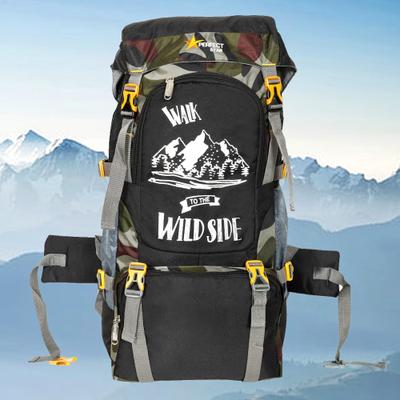 PERFECT STAR (Expandable) Backpack Trekking Bag Hiking Backpack Travel ( 1 year warranty) Rucksack Purple Duffel Without Wheels