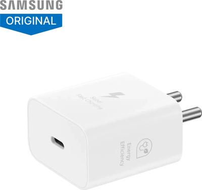 Samsung 25 W Adaptive Fast Charging 3 A Wall Charger for Mobile