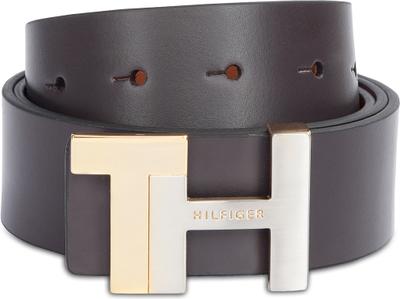 TOMMY HILFIGER Men Casual Brown Genuine Leather Reversible Belt