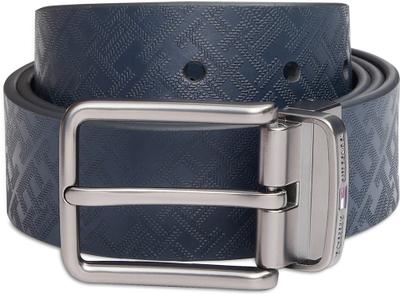 TOMMY HILFIGER Men Formal Blue Genuine Leather Reversible Belt