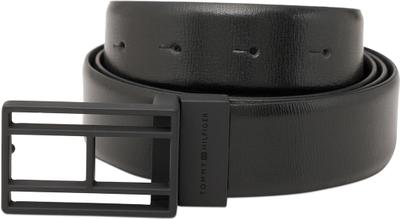TOMMY HILFIGER Men Casual Black Genuine Leather Reversible Belt