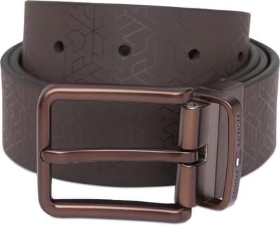 TOMMY HILFIGER Men Formal Brown Genuine Leather Reversible Belt