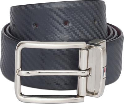 TOMMY HILFIGER Men Formal Blue Genuine Leather Reversible Belt