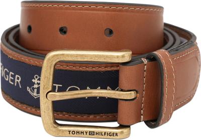 TOMMY HILFIGER Men Casual Tan Genuine Leather Belt