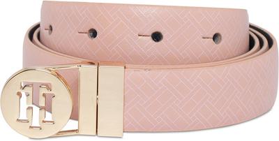 TOMMY HILFIGER Women Formal Pink Genuine Leather Reversible Belt