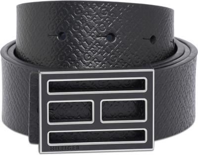 TOMMY HILFIGER Men Formal Black Genuine Leather Reversible Belt