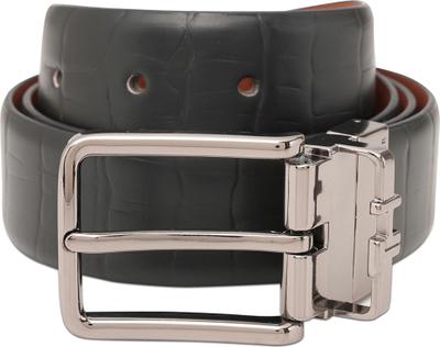 TOMMY HILFIGER Men Casual Black Genuine Leather Reversible Belt