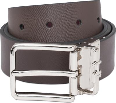 TOMMY HILFIGER Men Formal Brown Genuine Leather Reversible Belt