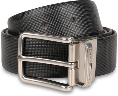 TOMMY HILFIGER Men Casual Black Genuine Leather Reversible Belt