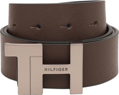 TOMMY HILFIGER Men Casual Brown Genuine Leather Reversible Belt