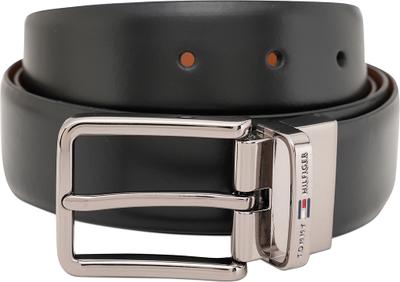 TOMMY HILFIGER Men Casual Black Genuine Leather Reversible Belt