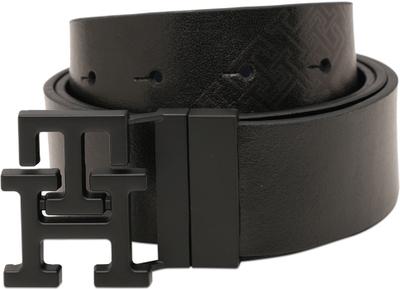 TOMMY HILFIGER Men Casual Black Genuine Leather Reversible Belt