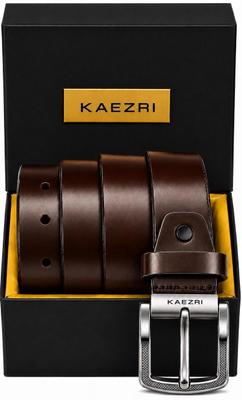 KAEZRI Men Evening, Party, Formal, Casual Brown Genuine Leather Belt