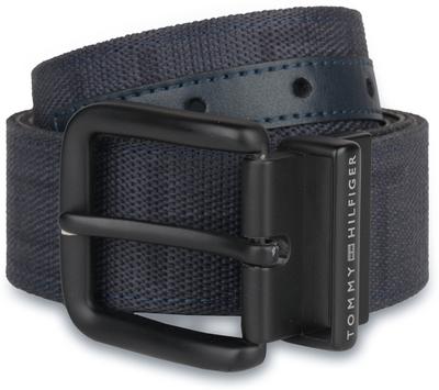 TOMMY HILFIGER Men Casual Blue Genuine Leather Reversible Belt