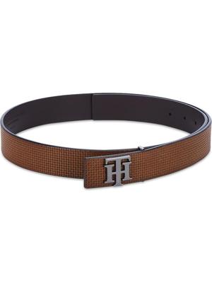 TOMMY HILFIGER Men Casual Tan Genuine Leather Belt