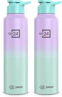 Go24 Stainless Steel Sport/Fridge/Gym/Home/School with Sipper Cap Craft Pro 950 ml Stainless Steel Bottle