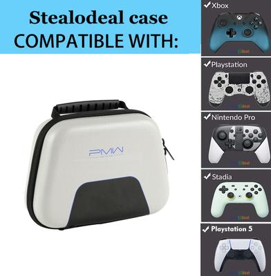 StealODeal Pouch for Xbox One, Xbox, Xbox 360, PS3, PS4, PS5, Combo Of 2 Case White With Pink