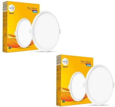 Wipro Garnet 10W LED Panel Pack of 2