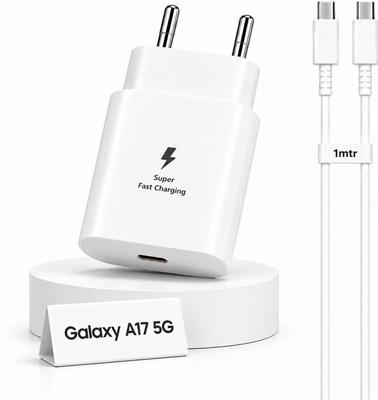 Zybux 25W USB-C Original Super Fast Samsung Galaxy A17 5G Charging Adapter Cable Charging Pad