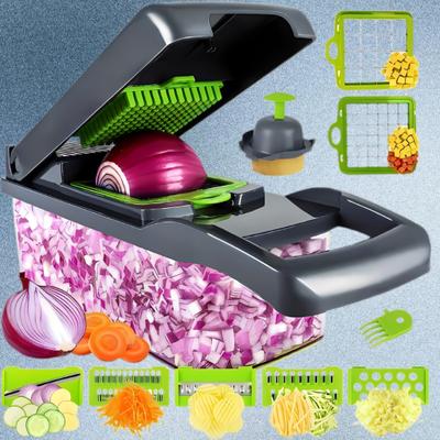 PICKORA Manual Vegetable Slicer and Dicer for Daily Kitchen Use Vegetable & Fruit Chopper