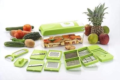 RV SHOPEE HUB by RV RV 12 in 1 Fruit & Vegetable Chopper Set- Chopper Vegetable & Fruit Grater & Slicer