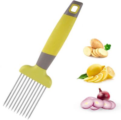 HARVA Onion Cutter Slicer with ABS Handle for Slicing Onion Eggs Fruits Chopper Green Vegetable & Fruit Slicer