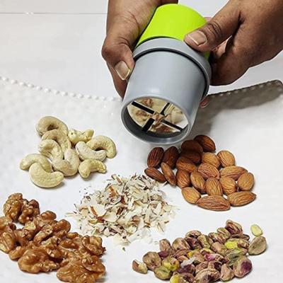 GroomEssentials Chopper-Operated Nut Cutter Machine for Kitchen Gadgets & Home Use Vegetable & Fruit Chopper
